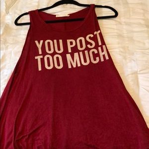 Boutique graphic tank